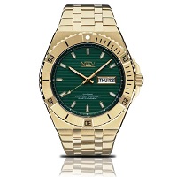 NEEV - Groene wijzerplaat - Horloges voor Mannen 